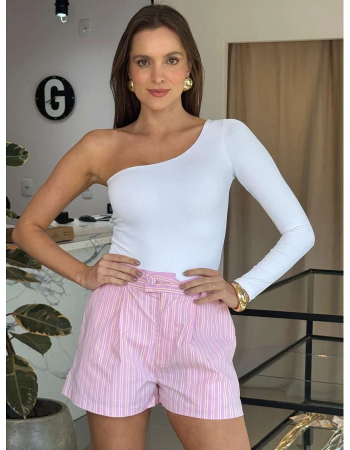 Body Feminino Luma em Poliamida - Branco