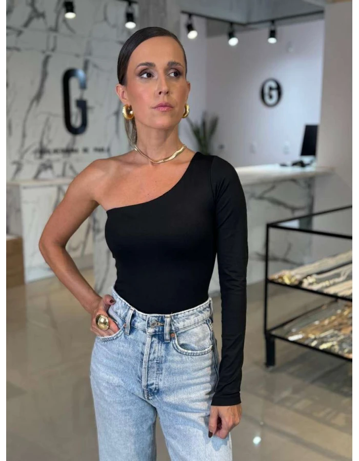 Body Feminino Luma em Poliamida - Preto