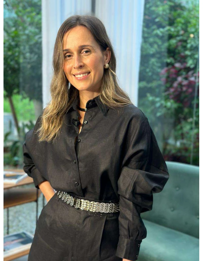 Camisa Feminina Oversized Linho 100% - Preto